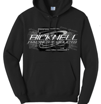 BLACK GREYSCALE HOODIE