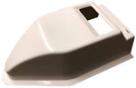 FLAT TOP BB HOOD SCOOP - WHITE FIBERGLASS