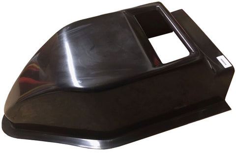 FLAT TOP BB SCOOP - BLACK FIBERGLASS