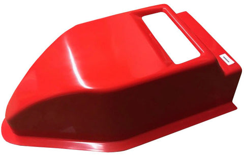 FLAT TOP BB SCOOP - XRED FIBERGLASS