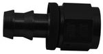 -10 Straight Push-On Hose End - Aluminum - Black A