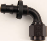 -10 90º Push-On Hose End - Aluminum - Black Anodiz