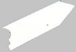 Left Front Radius Rod Cover - White