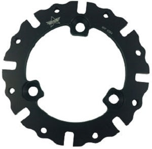 FLOATING BRAKE ROTOR ADAPTER (BLACK)