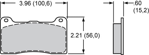 BP40 BRAKE PAD SET 2800 CALIPERS Axle Set